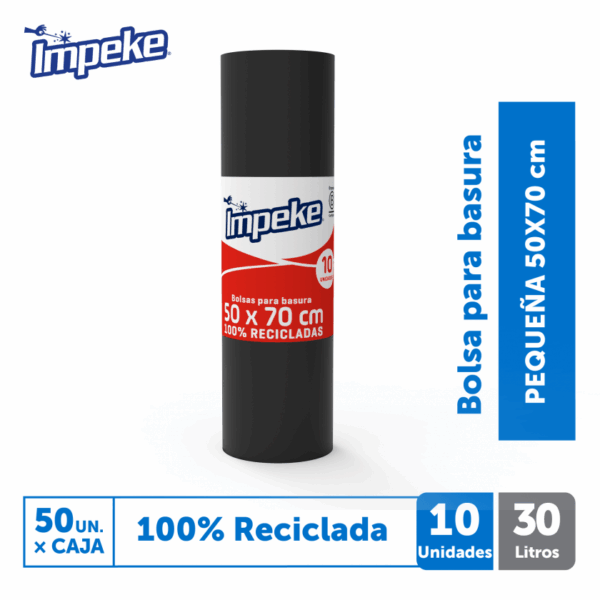Bolsa de Aseo Impeke 50x70 cm (10 unidades)