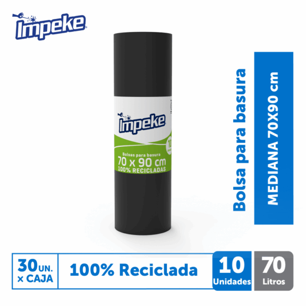 Bolsa de Aseo Impeke 70x90 cm (10 unidades)