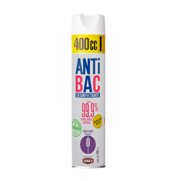 Desinfectante en Aerosol Antibac Lavanda 400 ml
